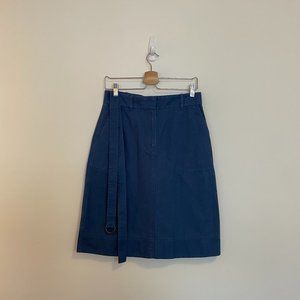 ARITZIA Babaton A-line black skirt with matching belt